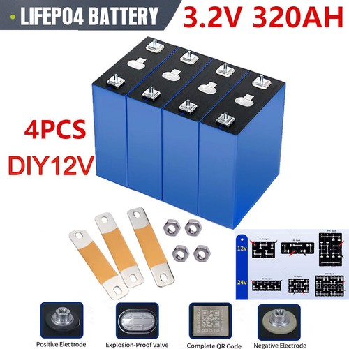 4pcs 320ah lithium - 3.2v,