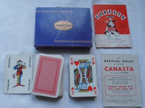 Vintage waddingtons canasta - waddingtons, +
