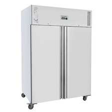 Freezer Double Door Upright Stainless Storage Heavy Duty 1200L Diaminox VU1200F