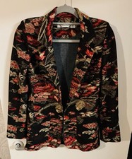 Maria Cher Floral Blazer Jacket Size L