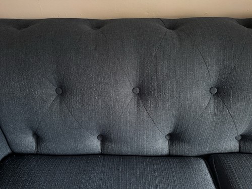 Dfs blue chesterfield seater - blue,