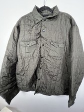 Men’s Chaps Jacket Dark Grey/green Fleece Lined Quilted Light Weight Coat XXL