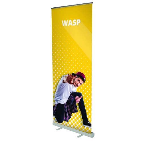 Wasp roller banner - banner, rail
