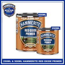 Hammerite Red Oxide Primer For Metal Iron And Steel 250ml  500ml