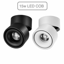 Cob LED Downlights 15W Surface Mount Cylinder Tiltable Ceiling Light Fixture Spo
