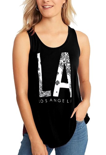 Womens slogan print - print, sleeveless