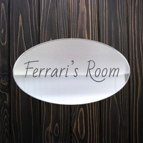 Oval shaped personalised - shaped, door