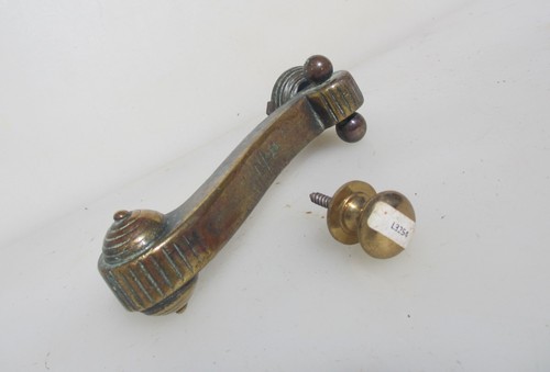 Antique brass door - antique, knocker