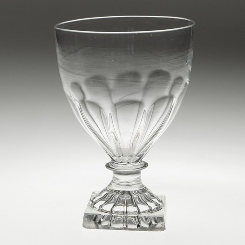 Georgian rummer glass with - rummer,
