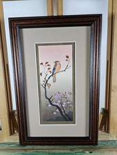 JAPANESE WOODBLOCK PRINT HONEN SHIN HANGA STYLE KACHO-E BIRD ON BRANCH