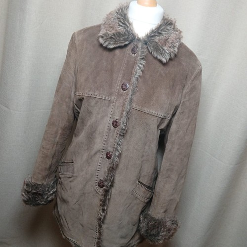 Vintage leather jacket brown - leather,