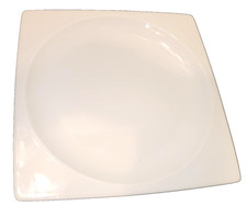 Wedgwood plato white bone china square dinner plate 10"