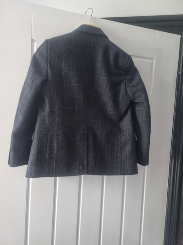 Boys navy blue woolen suit - navy,