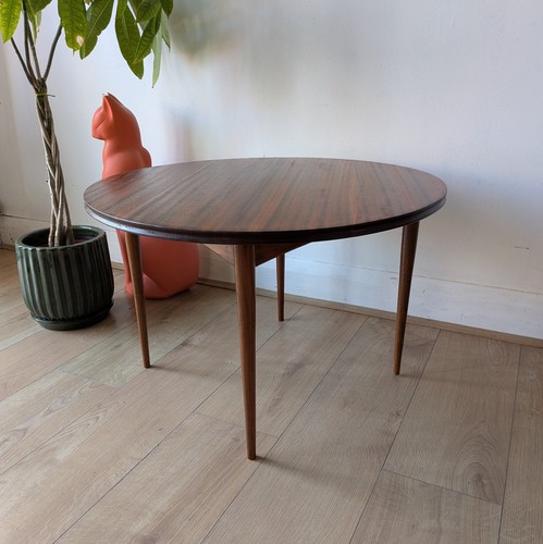 Vintage round teak - round,
