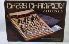Novag Chess Champion Pocket Chess ~ Boxed ~ Tested ~ Vintage