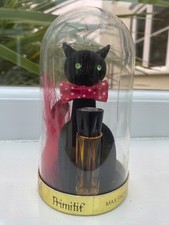 Vintage 1970s Max Factor Sophisticat Series Black Cat In Dome Primitif Perfume
