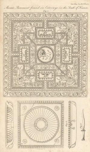 Roman mosaic pavement found - roman, at