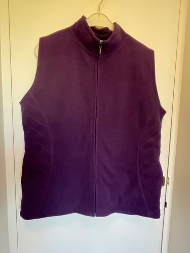Ewm plum fleece gillet - fleece, size