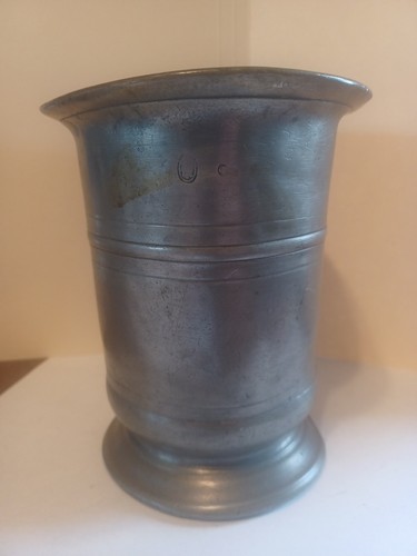 Antique pewter tankard no - pewter,