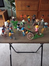 Playmobil Bundle,Cowboys, Bandits, Horses, Accessories, Sheriff, Indians,Mix Lot