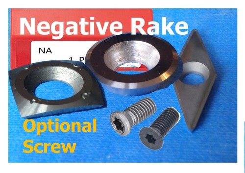 Negative rake carbide cutter - negative,