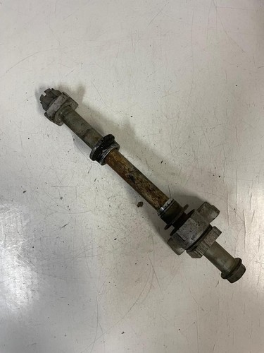 Rear wheel axle with caliper