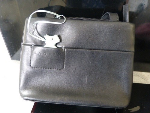 Radley black leather clutch - black,