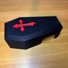 Reptile Coffin Hide | 3D Printed Gothic Enclosure Decor for Snakes, Geckos 9”