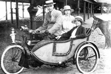 Wsa-64 Motorcycle Sidecar with Rider, Pillion and Passenger, East Suffolk. Photo