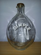 HAIG'S DIMPLE WHISKY GLASS BOTTLE WITH SPRING CAP, EMPTY, VINTAGE