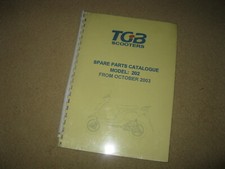 TGB Scooters Model 202 Spare Parts Catalogue from October 2003