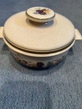 Royal Doulton Harvest Garland Lambethware Small Pot with Lid Made In England