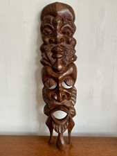 Large Vintage Carved Wooden