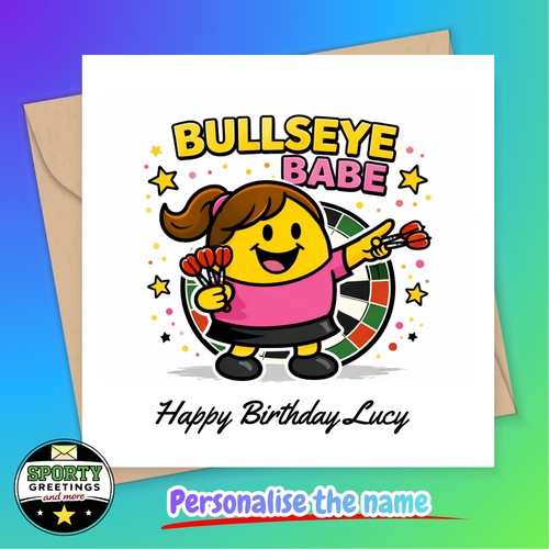 Personalised darts birthday - darts,