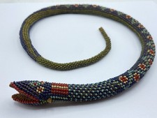 WW1 Period Turkish Prisoner Of War POW Beadwork Snake Excellent Condition