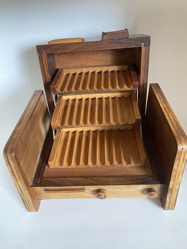 Vintage wooden cantilever - wooden,