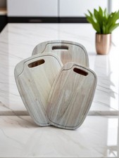 3 Sizes Oval Natural Bamboo