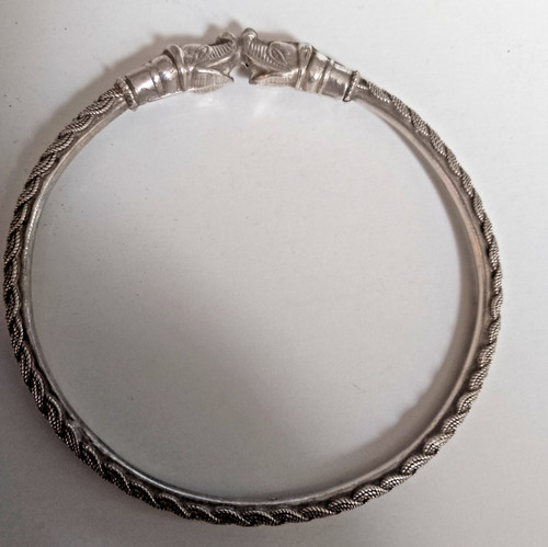 Vintage silver elephant head - vintage,