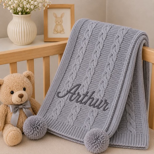 Personalised baby knitted - baby,
