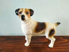 Large Vintage Coopercraft JACK RUSSELL Figurine Hunting Dog Ceramic Ornament A/F