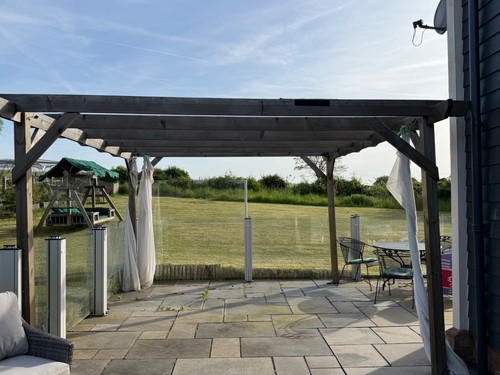 Heavy wooden gazebo frame