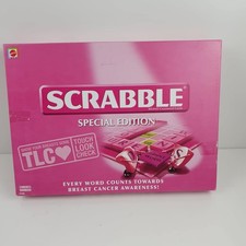 Scrabble Special Pink Edition Breast Cancer Awareness Board Game Complete