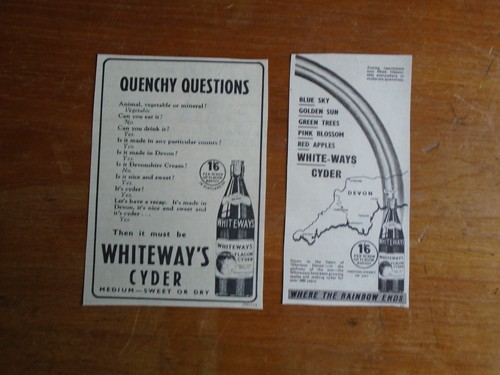 Vintage adverts 2 x - vintage,