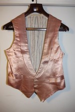 Antique Bespoke Edwardian Silk waistcoat, Handmade, Savile row