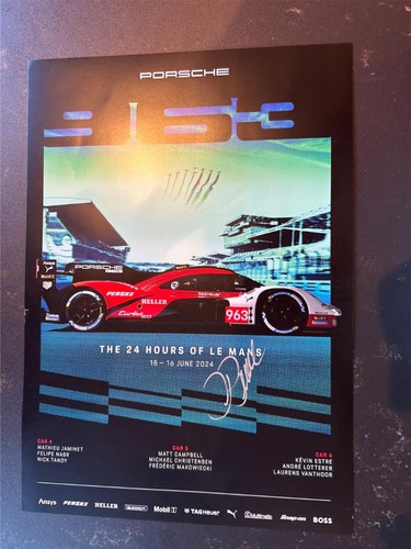 Signed official porsche penske - signed,