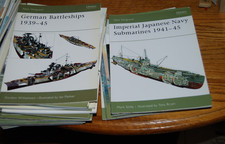 OSPREY WWII NEW VANGUARD Military Books Germany Japan Tanks, battleships CHOICE
