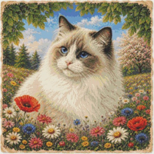 Ragdoll kitten cat summer - in,