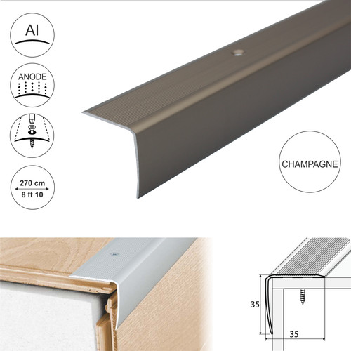 Aluminium anti non slip - anti, stair