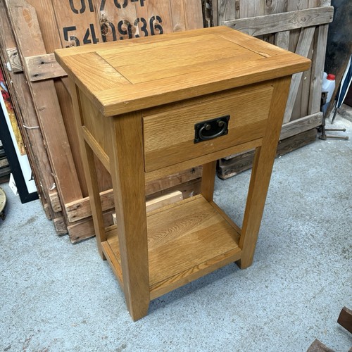 Oak telephone table hallway - telephone,