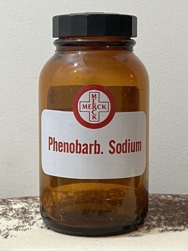 Empty merck phenobarbital - empty,